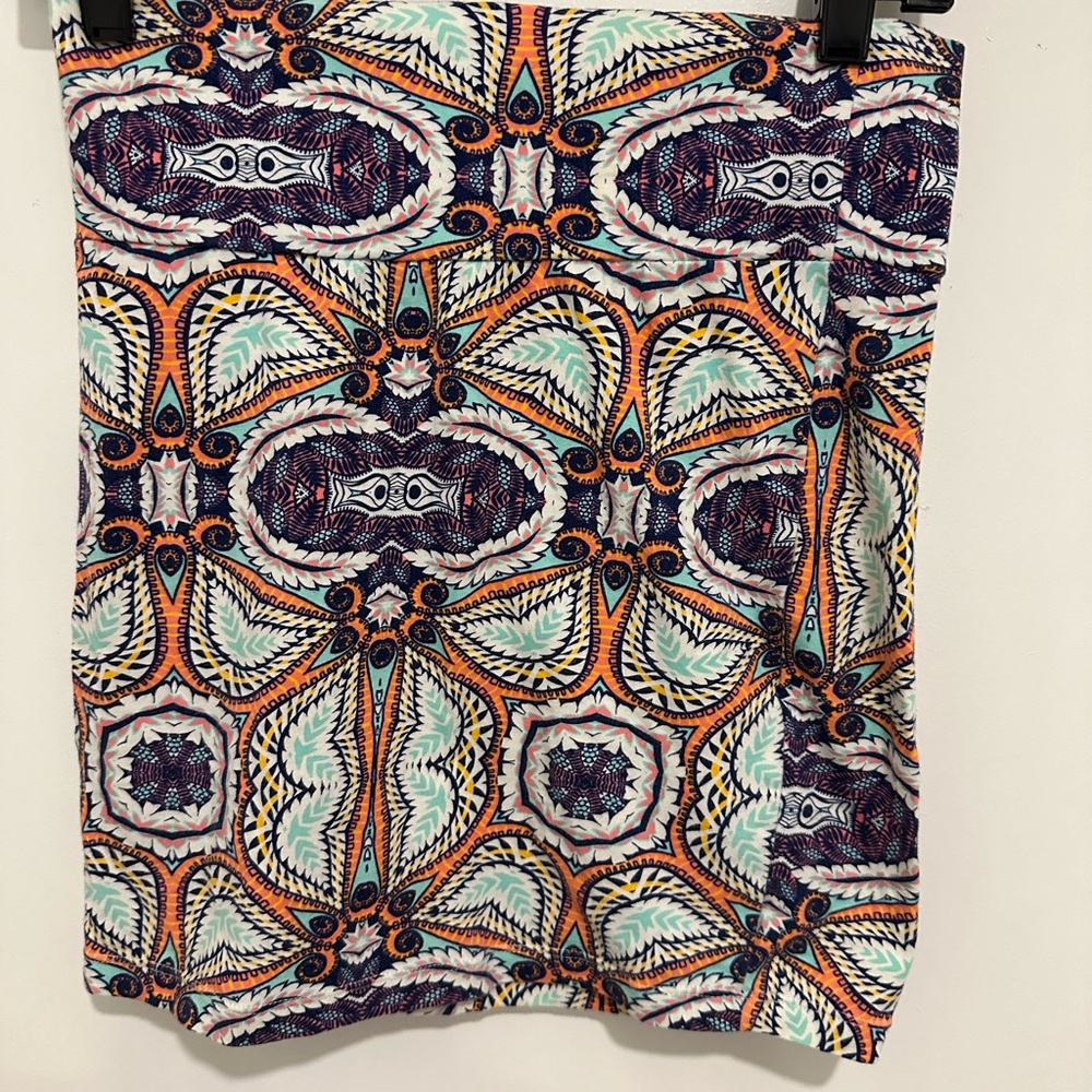 Charlotte Russe Multicolor Geometric Skirt